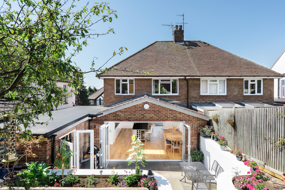 kitchen extension landscaping