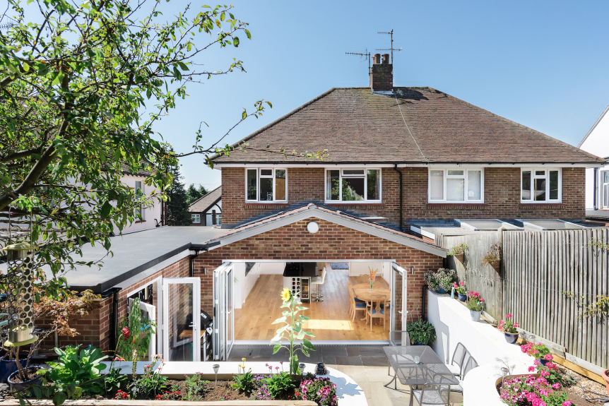 kitchen extension landscaping